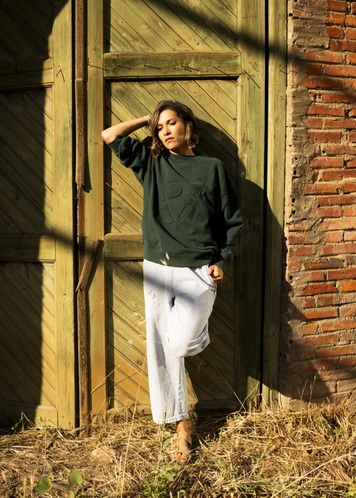 Sudadera adrados verde bosque