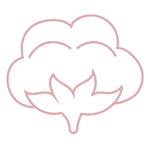 icono algodón orgánico rosa